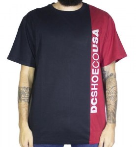 CAMISETA DC SHOES DAGUP TRIPLE BLOCK 4 - VERMELHO